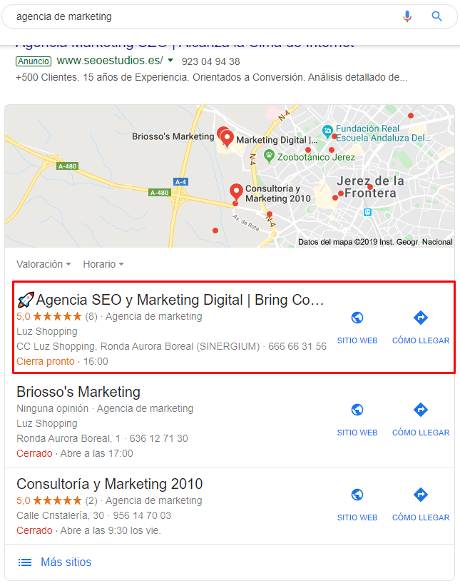 SEO local agencia de marketing
