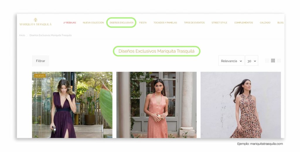 ecommerce exclusividad