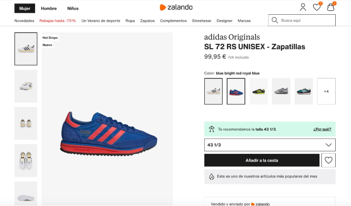 ficha de producto ecommerce moda opt.