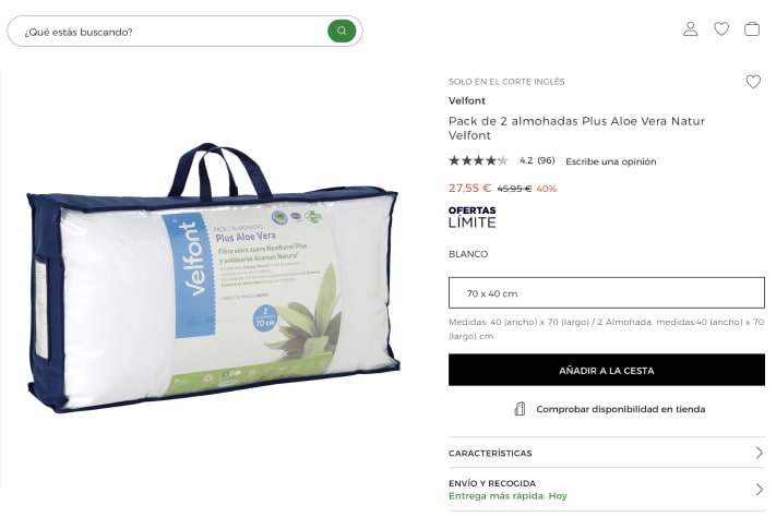 precio ficha producto ecommerce moda