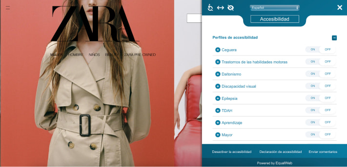 accesibilidad ecommerce moda