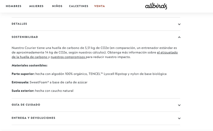 contenido enriquecido ficha de producto