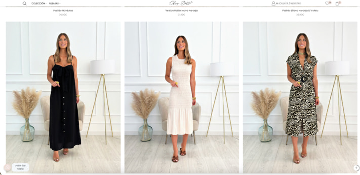 pagina categoria Chriss Botti vestidos