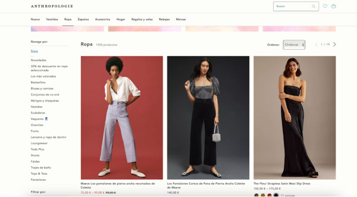 pagina categoria ecommerce