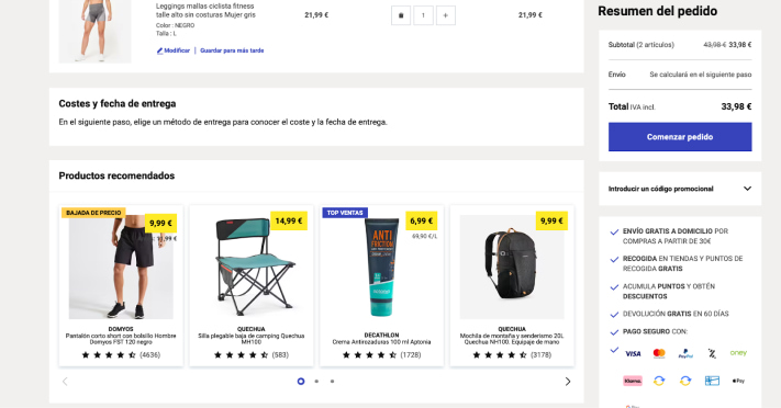 productos recomendados ecommerce